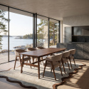 Ruokapöytä \'Alfors\' 210x100cm - Pähkinä