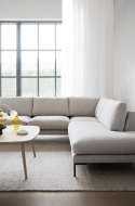 Sohva \'Corwin\' Oikea - Vaaleanbeige