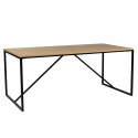 Ruokapöytä \'Vega\' 180x90cm - Luonnonvärinen/Musta