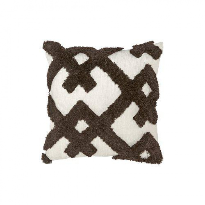 Tyynynpäällinen \'Ines\' 45x45- Ruskea ryhmässä Sisustus / Kankaat / Tyynynpäälliset @ Reforma (1398-47-063)