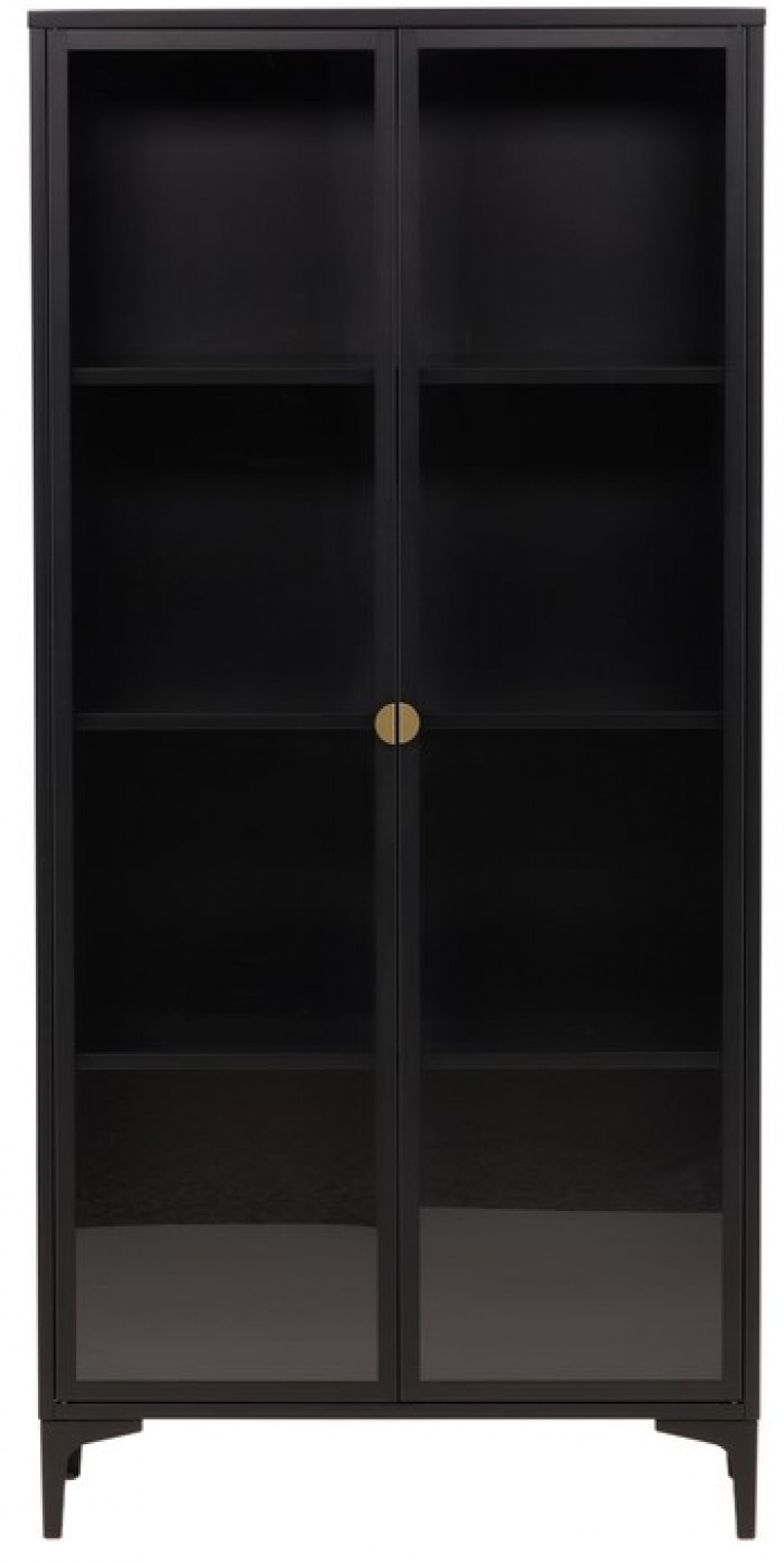 Kaappi \'Evenes\' 90x190cm - Musta ryhmässä Huonekalut / Hyllyt & säilytys / Kaapit ja lipastot @ Reforma (15617-208)