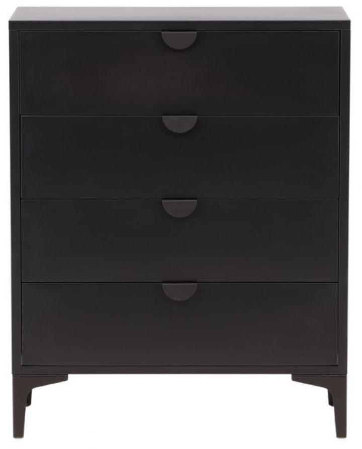 Lipasto \'Evenes\' 78x117cm - Musta ryhmässä Huonekalut / Hyllyt & säilytys / Lipastot @ Reforma (15621-208)