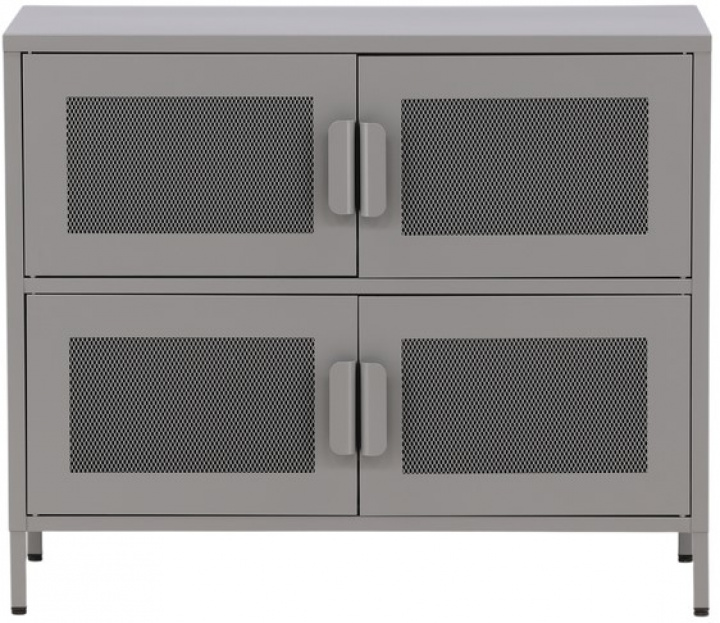 Kaappi \'Fjällbacka\' 90x75 - Harmaa ryhmässä Huonekalut / Hyllyt & säilytys / Kaapit ja lipastot @ Reforma (15629-255)