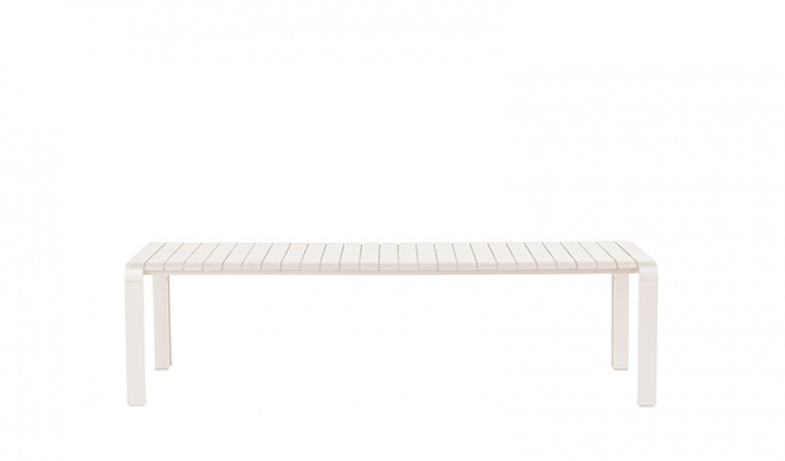 Puutarhapenkki \'Vondel\' 168,5x87cm - Valkoinen ryhmässä Huonekalut / Ulkokalusteet / Ulkopöydät @ Reforma (1700012)
