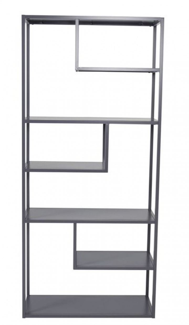 Hylly \'Staal\' 85x188cm - Vaaleanharmaa ryhmässä Huonekalut / Hyllyt & säilytys / Kirjahyllyt @ Reforma (18076-205)