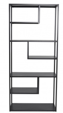 Hylly \'Staal\' 85x188cm - Musta