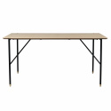 Ruokapöytä \'Hornstull\' 160x90cm - Tammi/Musta