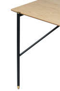 Ruokapöytä \'Hornstull\' 160x90cm - Tammi/Musta