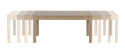 Ruokapöytä \'Seweryn\' 160-300x90cm - Luonnonvärinen