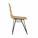 Tuoli \'Striped rattan\' - Luonnonvärinen/Musta