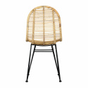 Tuoli \'Striped rattan\' - Luonnonvärinen/Musta