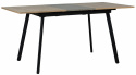 Ruokapöytä \'Albon\' 120-160x80cm - Musta/Tammi