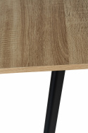 Ruokapöytä \'Albon\' 120-160x80cm - Musta/Tammi