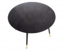 Ruokapöytä \'Noir\' Pyöreä 120cm - Musta/Kulta