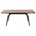 Ruokapöytä \'Cambell\' 140-180x80cm - Tammi/Musta