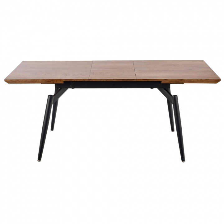 Ruokapöytä \'Cambell\' 140-180x80cm - Tammi/Musta ryhmässä Huonekalut / Pöydät / Ruokapöytä @ Reforma (2010001177692)