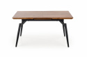 Ruokapöytä \'Cambell\' 140-180x80cm - Tammi/Musta
