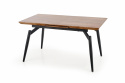 Ruokapöytä \'Cambell\' 140-180x80cm - Tammi/Musta