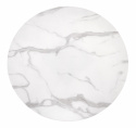 Ruokapöytä \'Ambrosio\' Pyöreä 90cm - Valkoinen/Musta