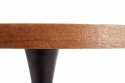 Ruokapöytä \'Carmelo\' Pyöreä 110cm - Puu/Musta