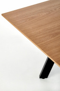 Ruokapöytä \'Capital\' 160-200x90cm - Musta/Tammi
