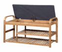 Kenkähylly \'Sandee\' 100cm - Tammi/Harmaa