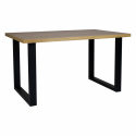 Ruokapöytä \'Radus\' 140x85cm - Tammi/Musta
