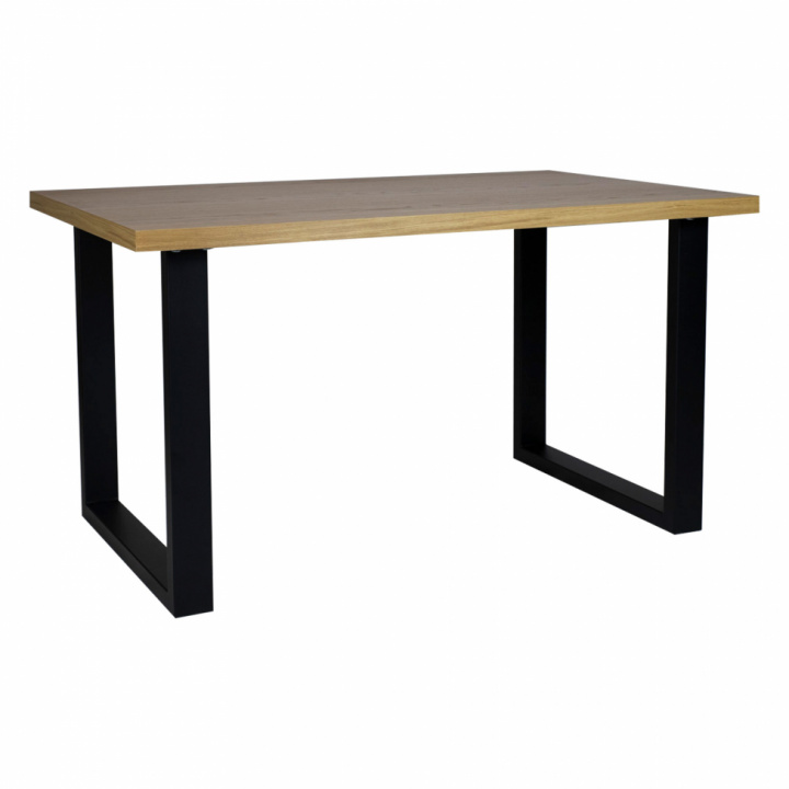 Ruokapöytä \'Radus\' 140x85cm - Tammi/Musta ryhmässä Huonekalut / Pöydät / Ruokapöytä @ Reforma (2010001179689)