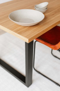 Ruokapöytä \'Radus\' 140x85cm - Tammi/Musta