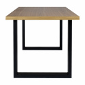Ruokapöytä \'Radus\' 140x85cm - Tammi/Musta
