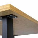 Ruokapöytä \'Radus\' 140x85cm - Tammi/Musta