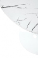 Ruokapöytä \'Lorca\' Pyöreä 80cm - Marmor/Valkoinen