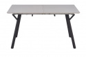 Ruokapöytä \'Viksten\' 140-180x80cm - Musta/Harmaa