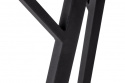 Ruokapöytä \'Viksten\' 140-180x80cm - Musta/Harmaa