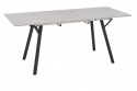 Ruokapöytä \'Viksten\' 140-180x80cm - Musta/Harmaa