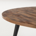 Ruokapöytä \'Mo\' Pyöreä 110cm - Teak/Rauta