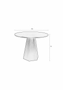 Ruokapöytä \'Pilar\' Pyöreä 100cm - Musta
