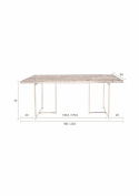 Ruokapöytä \'Class\' 180x90cm - Tammi