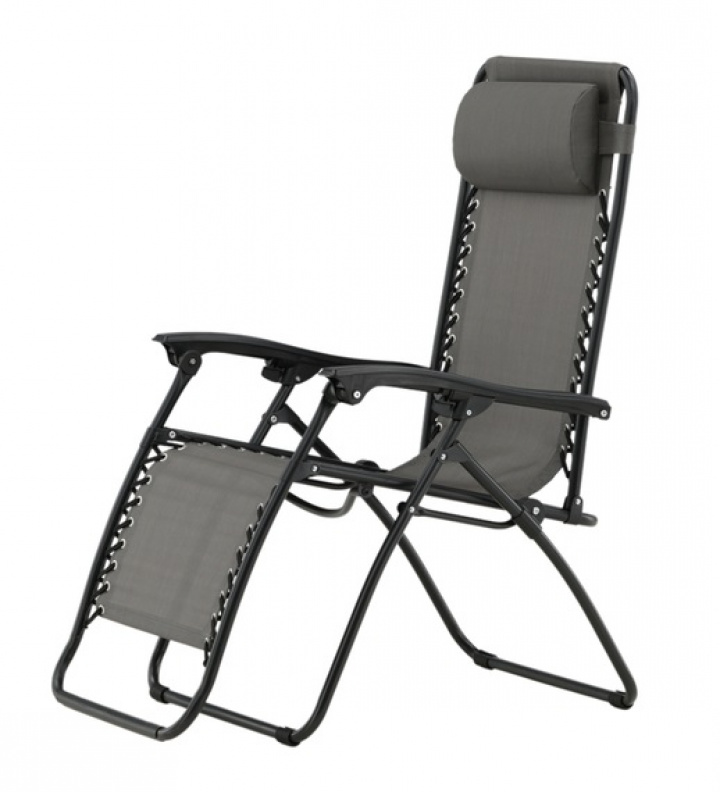 Aurinkotuoli \'Antibes\' - Harmaa ryhmässä Huonekalut / Ulkokalusteet / Aurinkotuolit & Aurinkopatjat @ Reforma (2133-400)