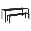 Puutarhapöytä \'Vondel\' 214x97cm - Musta