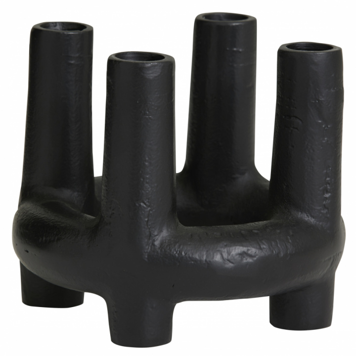 Kynttilänjalka \'SENJA\' - Musta ryhmässä Sisustus / Koristeet / Kynttilänjalat & Lyhdyt @ Reforma (2268)