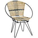 Lounge-tuoli \'Iron\' - Musta/luonnonväri