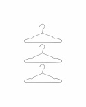 Henkari \'Wire\' 3-pakkaus - Vaaleanharmaa
