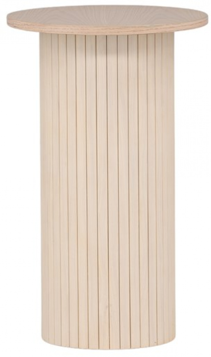 Sidobord \'Barkaby\' Runt 40cm- Beige ryhmässä Huonekalut / Pöydät / Sivupöydät @ Reforma (29993-101)