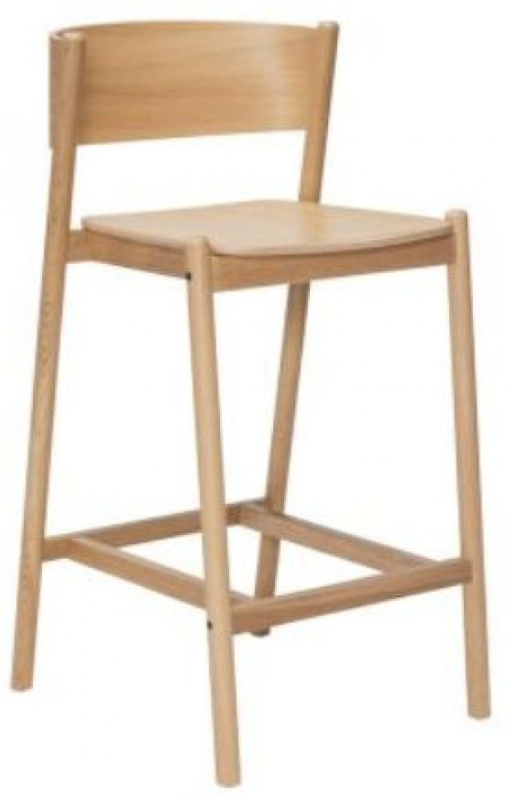 Jakkara \'Oblique\' - Luonnonv&auml;ri ryhmässä Huonekalut / Istumakalusteet / Baari-tuolit @ Reforma (331607)