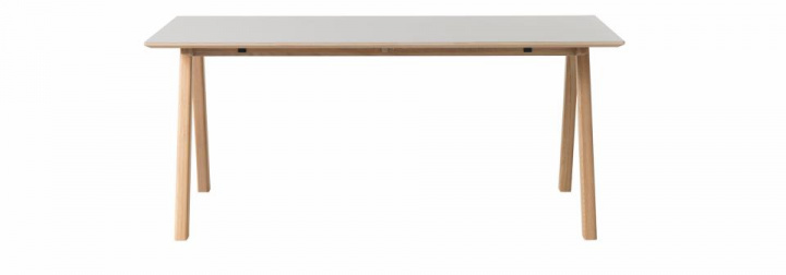 Ruokap&ouml;yt&auml; \'Hallaryd\' 180x90cm - Tammi/Harmaa ryhmässä Huonekalut / Pöydät / Ruokapöytä @ Reforma (40592990)