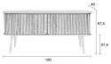 TV-taso \'Barbier\' - Pähkinä