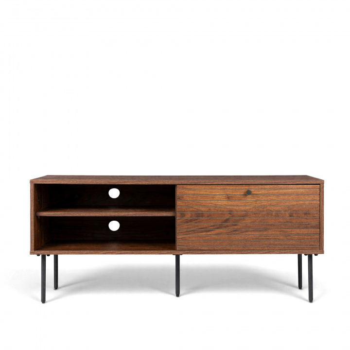 Sivup&ouml;yt&auml; \'Stripes Low\' 120x42x50 cm - Ruskea ryhmässä Huonekalut / Pöydät / Sivupöydät @ Reforma (4300060)