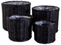 Korot \'Bogor Black\' 4-pakkaus - Musta
