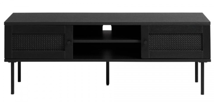 Tv-b&auml;nk \'Monte\' - Musta ryhmässä Huonekalut / Hyllyt & säilytys / TV-tasot @ Reforma (44641013)